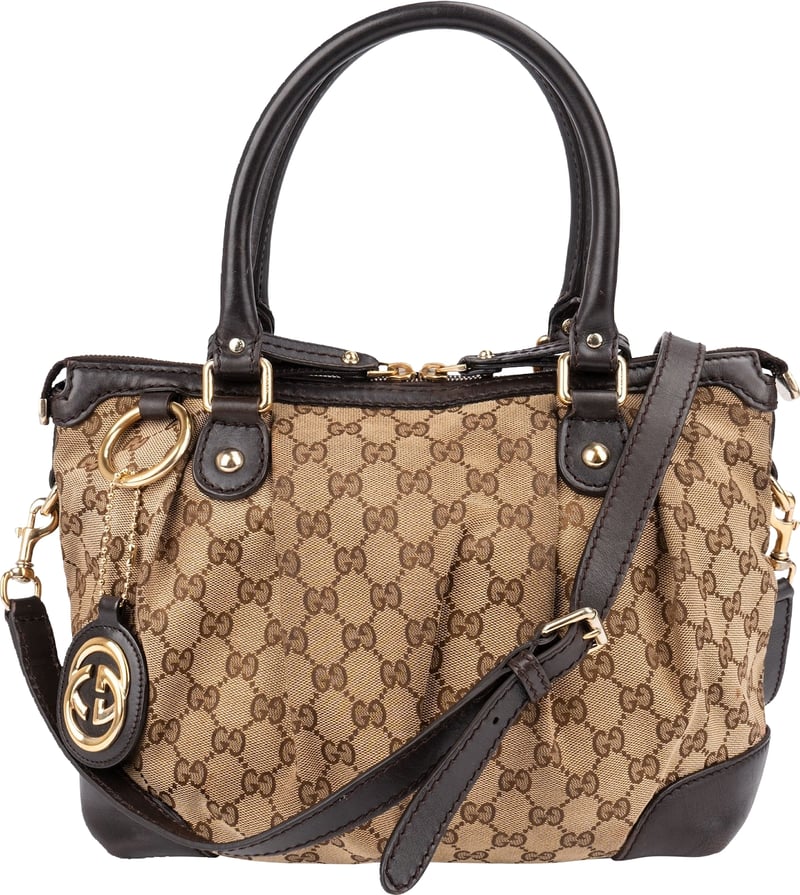 Gucci Monogram GG Canvas Sukey Handbag