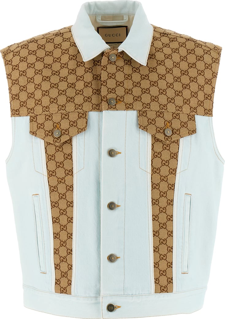 Gucci Denim sleeveless jacket