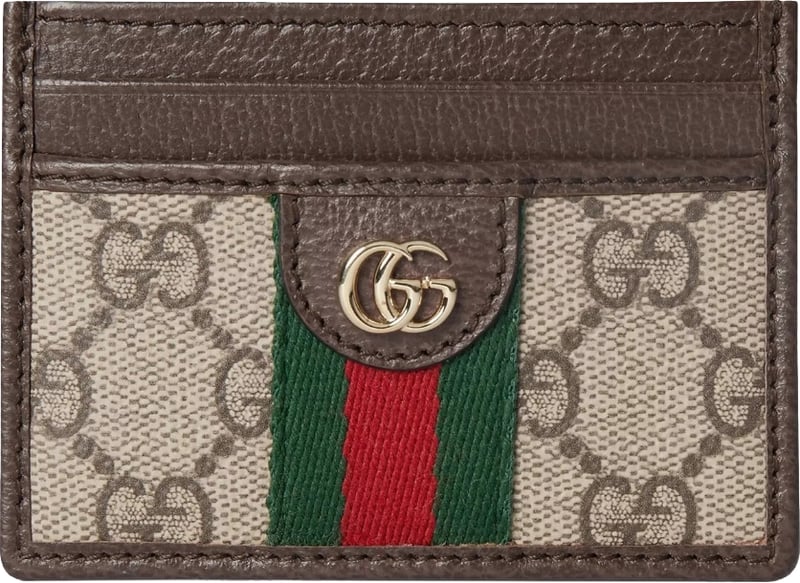 Slim Cardholder Wallet In Beige Monogram Canvas