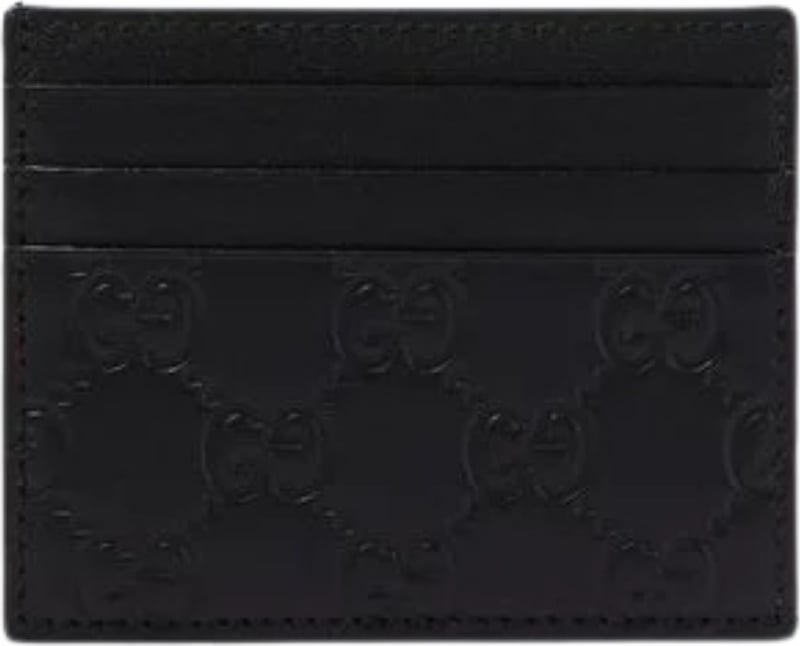 Gucci GG Emblem Card Case Black