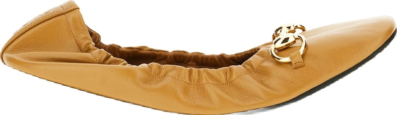 Gucci Caramel leather ballerinas