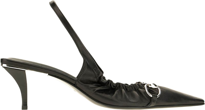 Gucci Black nappa pumps
