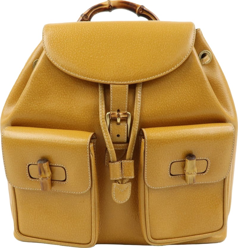 Gucci Vintage Bamboo Leather Medium
