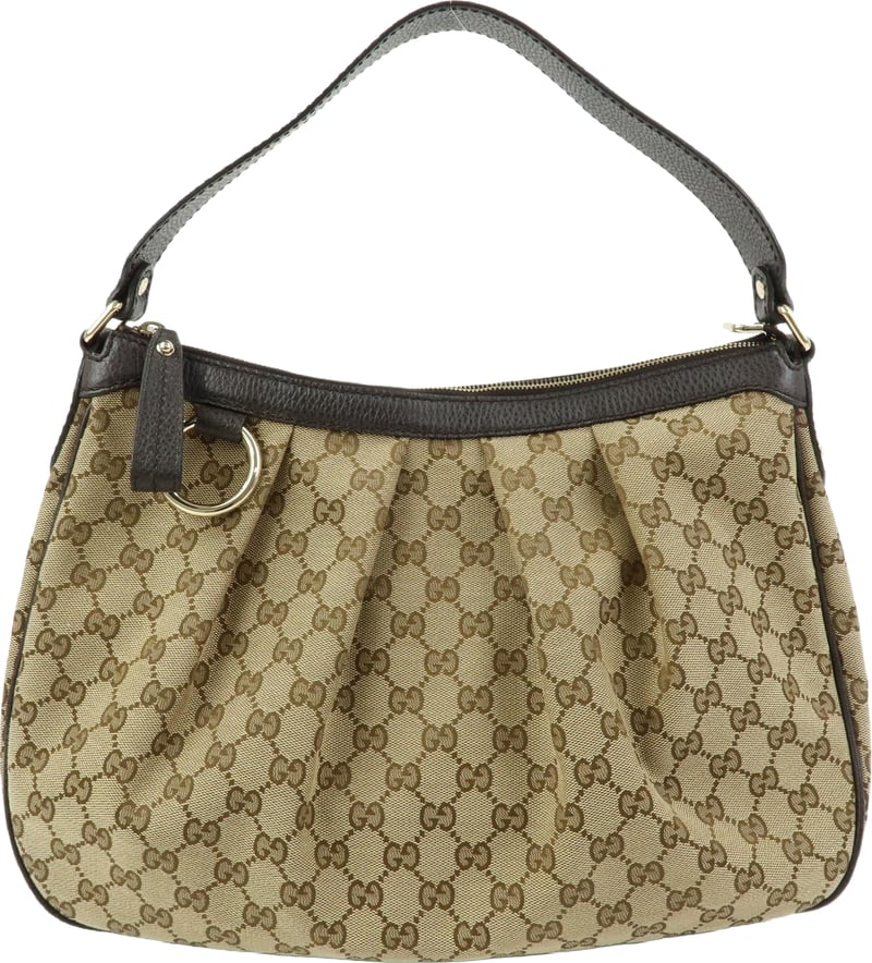 Gucci Sukey Hobo GG Canvas with Leather Medium