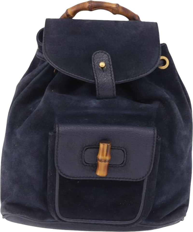 Gucci Vintage Bamboo Suede Small