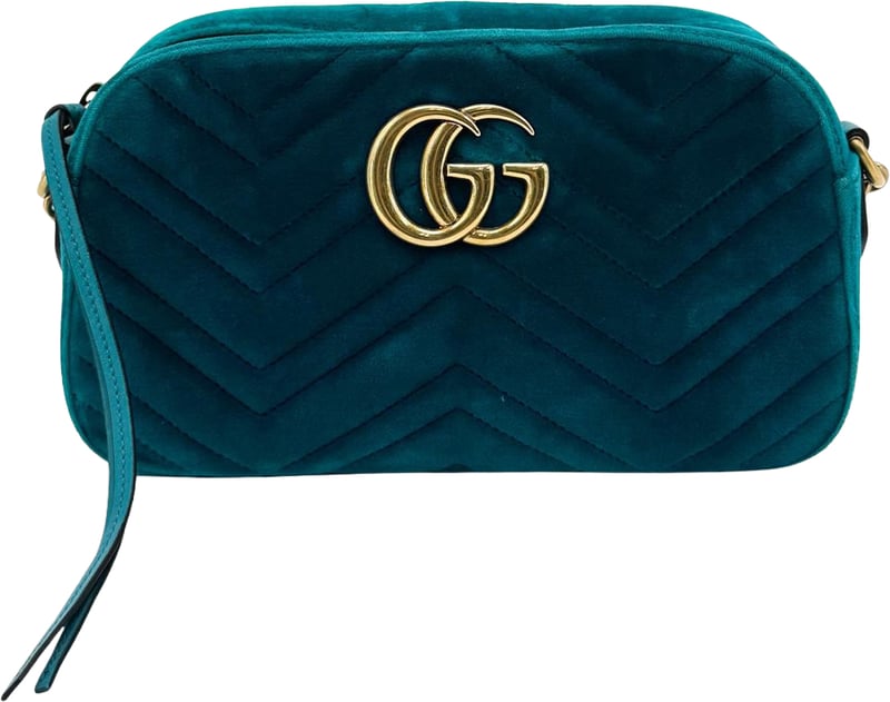 Gucci GG Marmont Matelasse Velvet Small