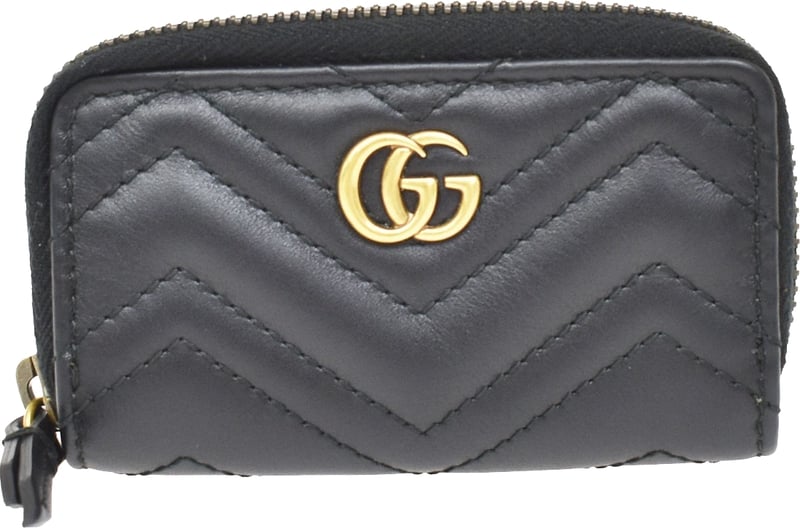 Gucci GG Marmont Zip Around Matelasse Leather Small