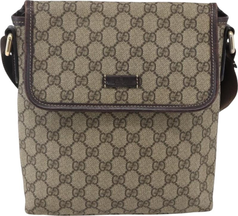 Gucci Flap Messenger GG Coated Canvas Small
