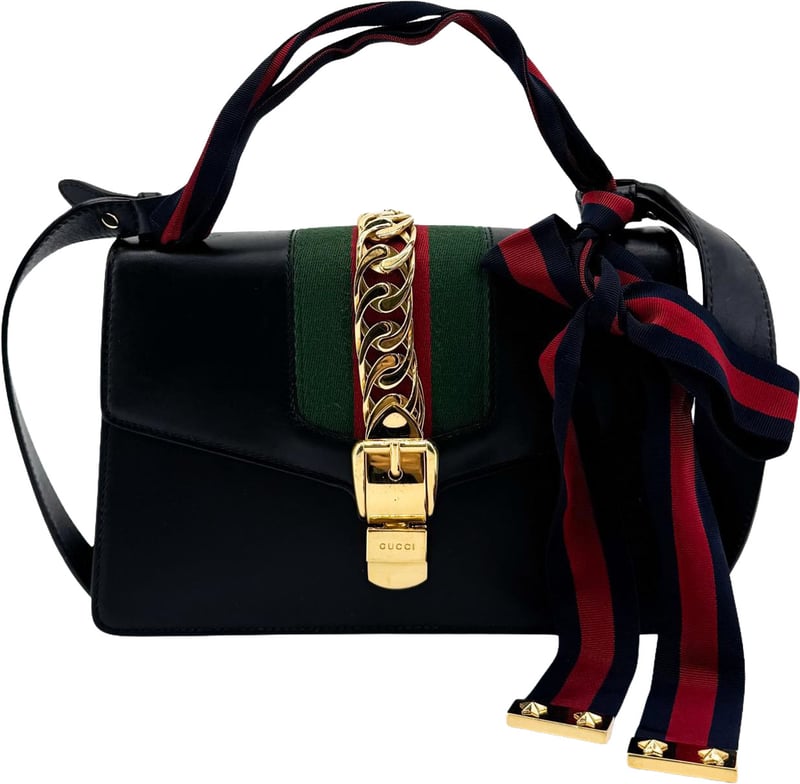 Gucci Sylvie Chain Leather Mini
