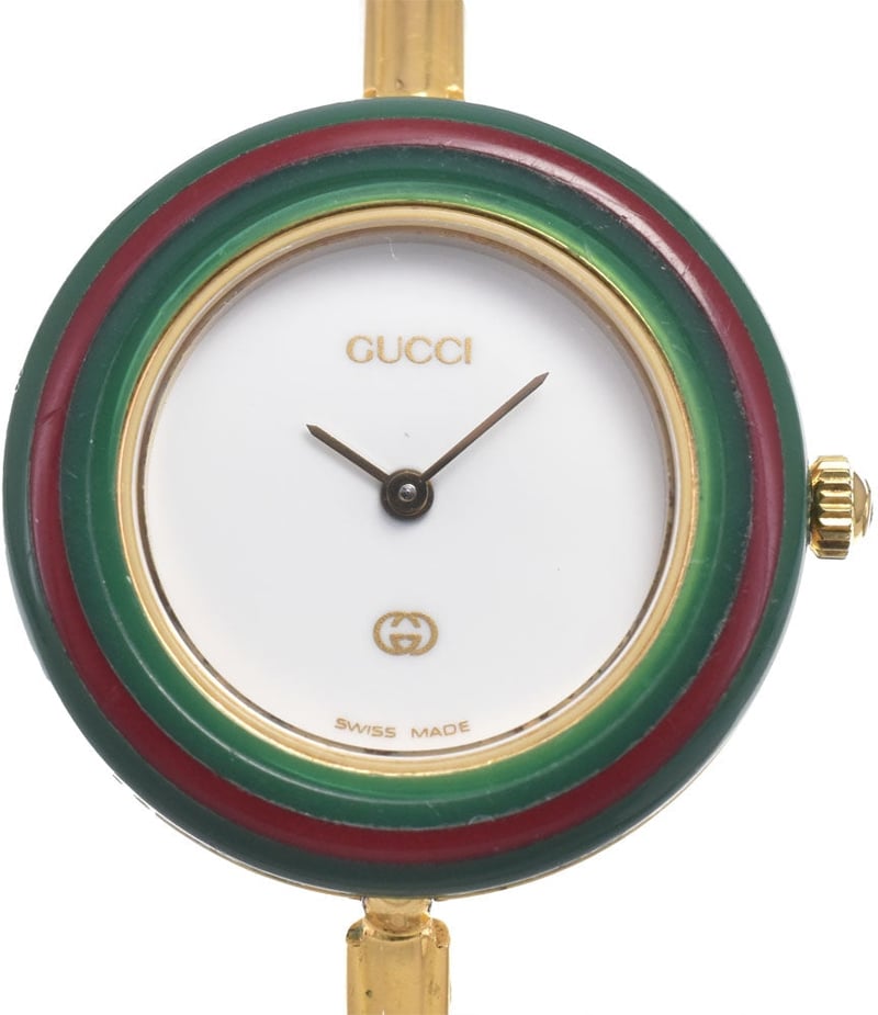 Gucci Interchangeable Bezel Quartz Stainless Steel with Plastic 26