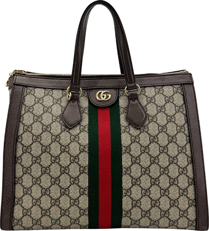 Gucci Ophidia Top Handle GG Coated Canvas Medium