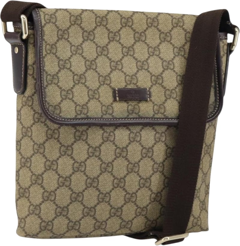 Gucci Flap Messenger GG Coated Canvas Small