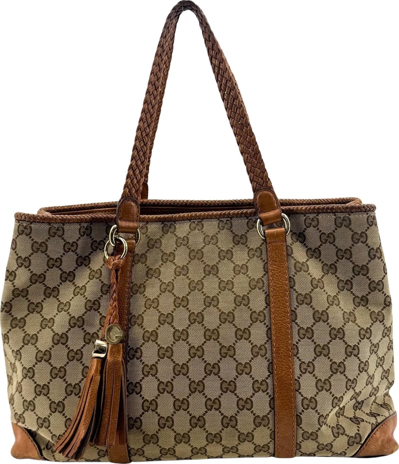 Gucci Bella GG Canvas with Leather Medium