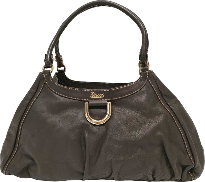 Gucci D Ring Hobo Leather Large