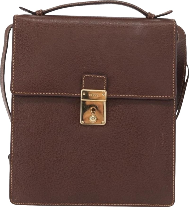 Gucci Vintage GG Canvas and Leather Small