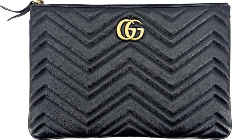 Gucci GG Marmont Pouch Matelasse Leather