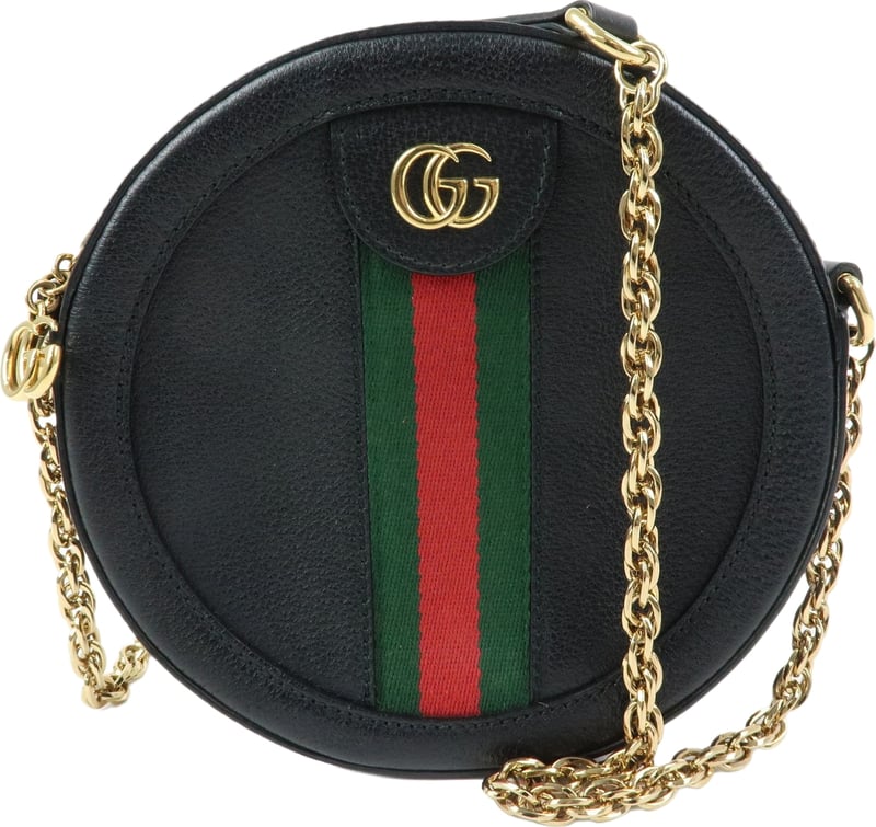 Gucci Ophidia Round Leather Mini