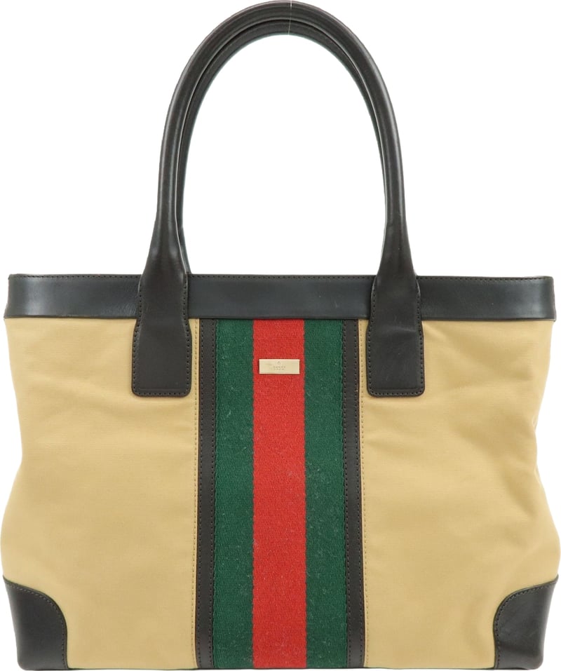 Gucci Vintage Web Canvas and Leather