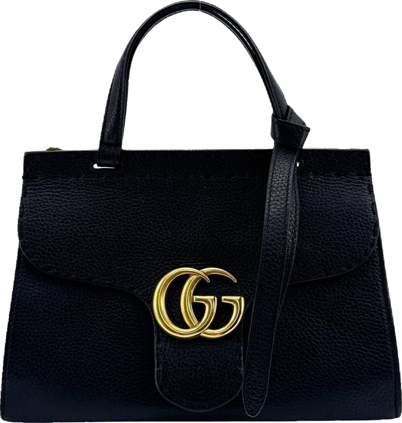 Gucci GG Marmont Top Handle Leather Medium