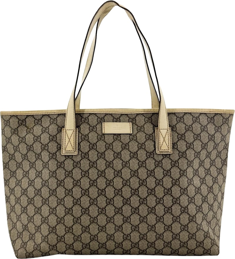 Gucci Plus GG Coated Canvas with Leather Large