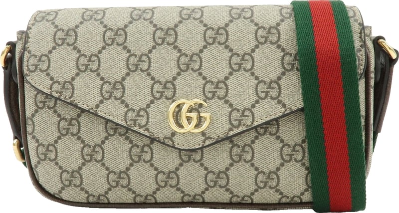 Gucci Ophidia Envelope Flap GG Coated Canvas Mini