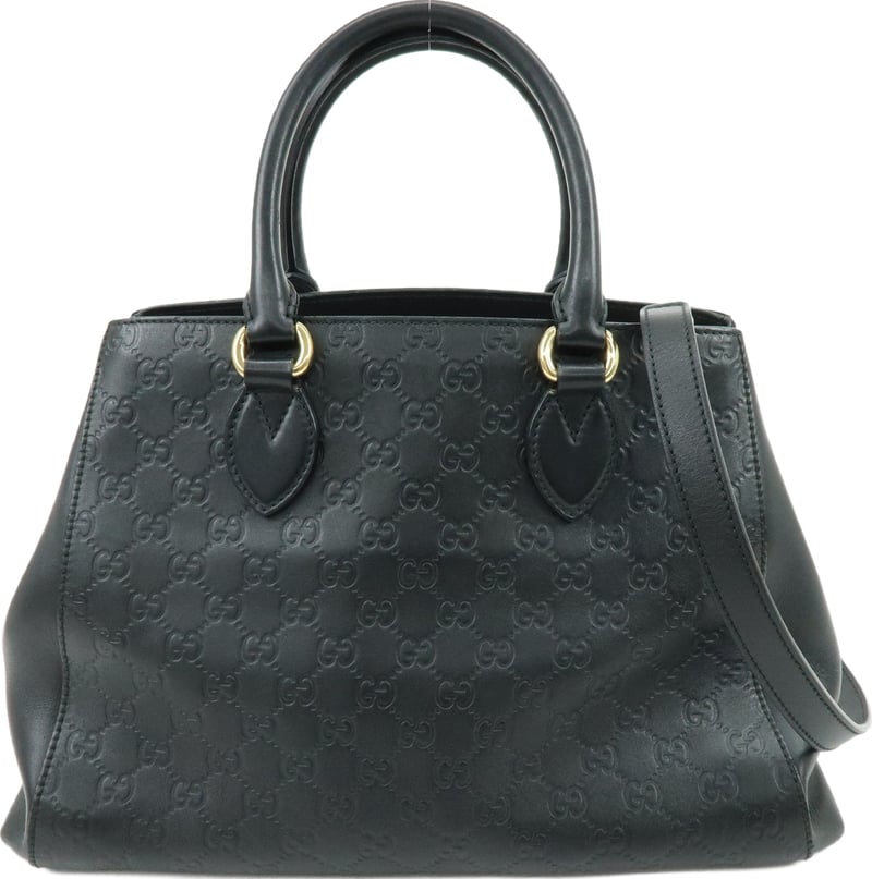 Gucci Soft Signature Convertible Top Handle Guccissima Leather Large