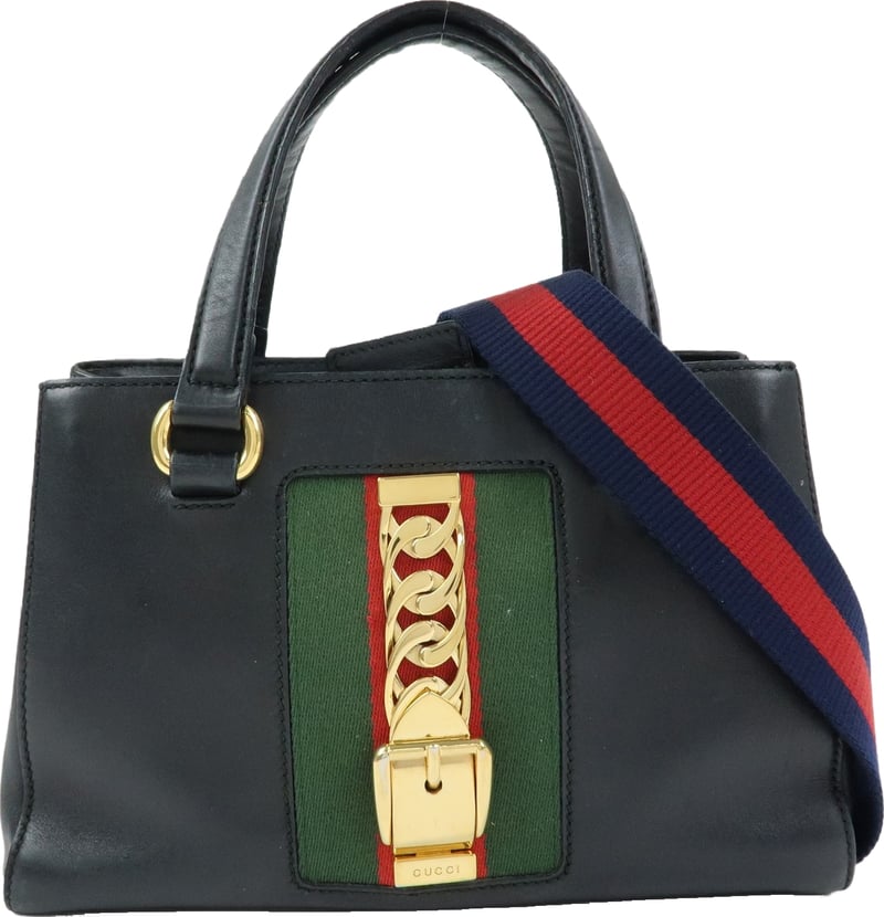 Gucci Sylvie Top Handle Leather Large