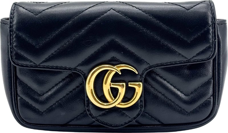 Gucci GG Marmont Flap Matelasse Leather Super Mini