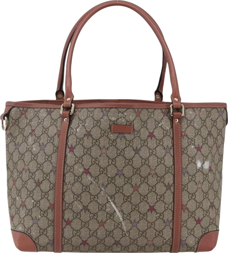 Gucci Joy Plus GG Coated Canvas with Leather Large