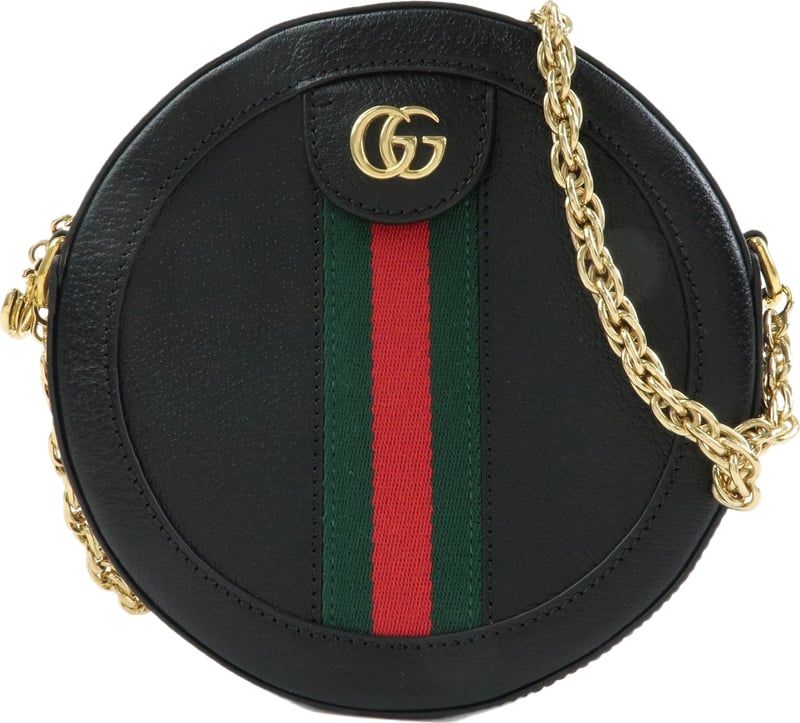 Gucci Ophidia Round Leather Mini