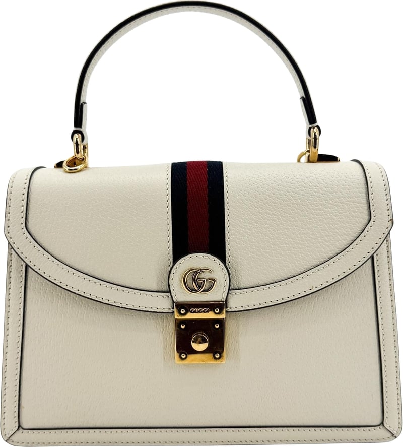 Gucci Ophidia Flap Top Handle Leather Small