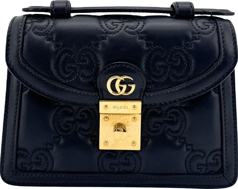 Gucci Padlock GG Embossed Leather Mini