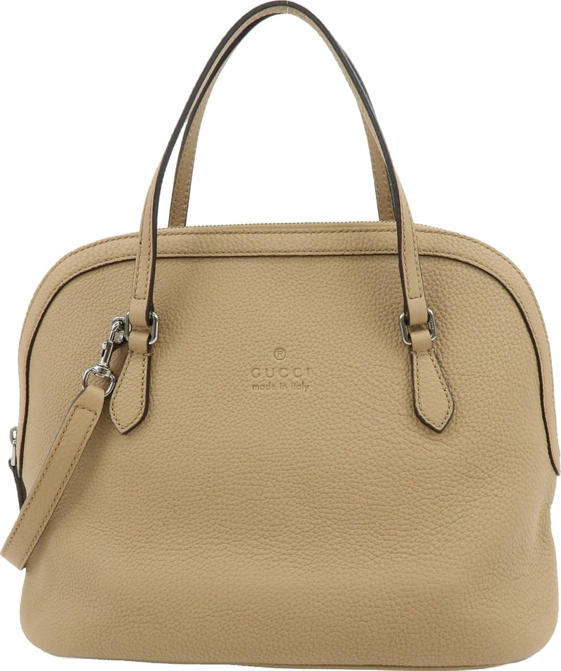 Gucci Lady Dollar Dome Satchel Leather Medium