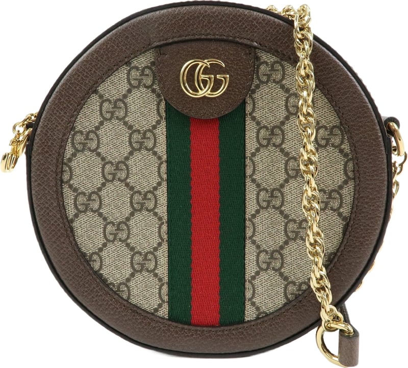 Gucci Ophidia Round GG Coated Canvas Mini