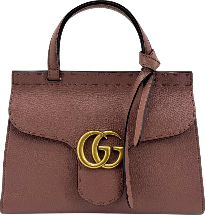 Gucci GG Marmont Top Handle Leather Small