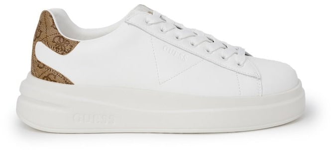 Guess White Polyethylene Low Top Sneakers