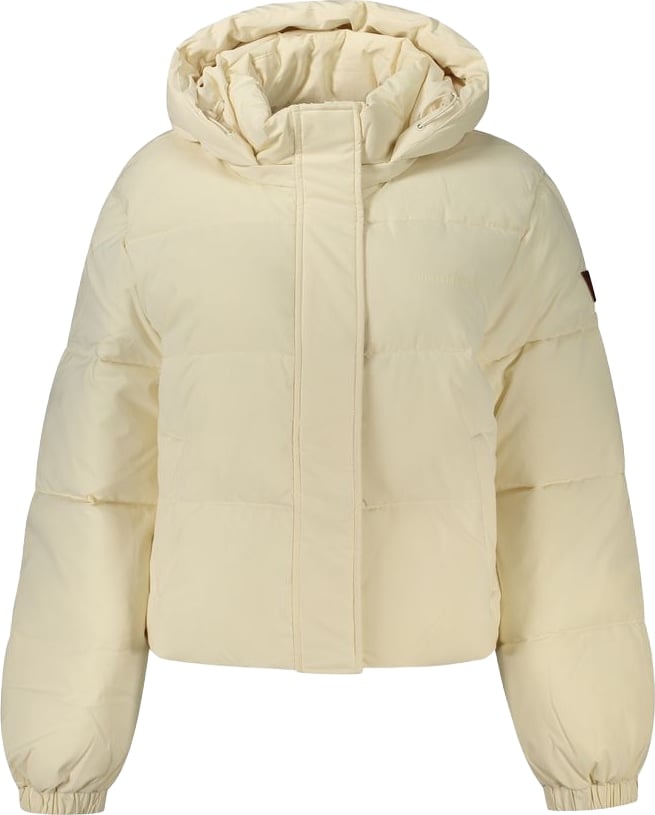Guess Jeans Cream Polyester Women's Jacket