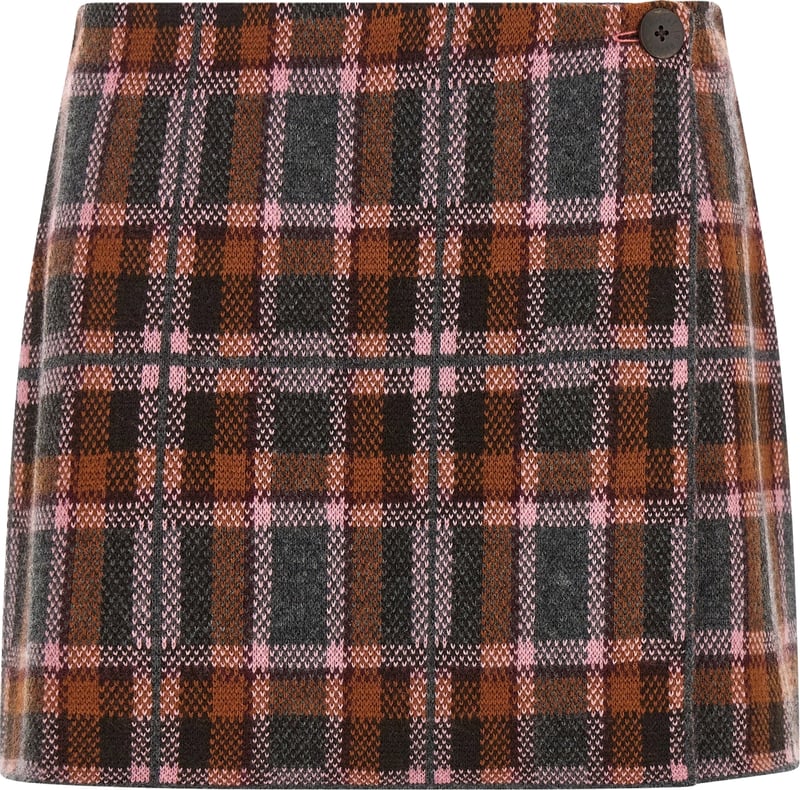 Guest In Residence Tartan Skirt