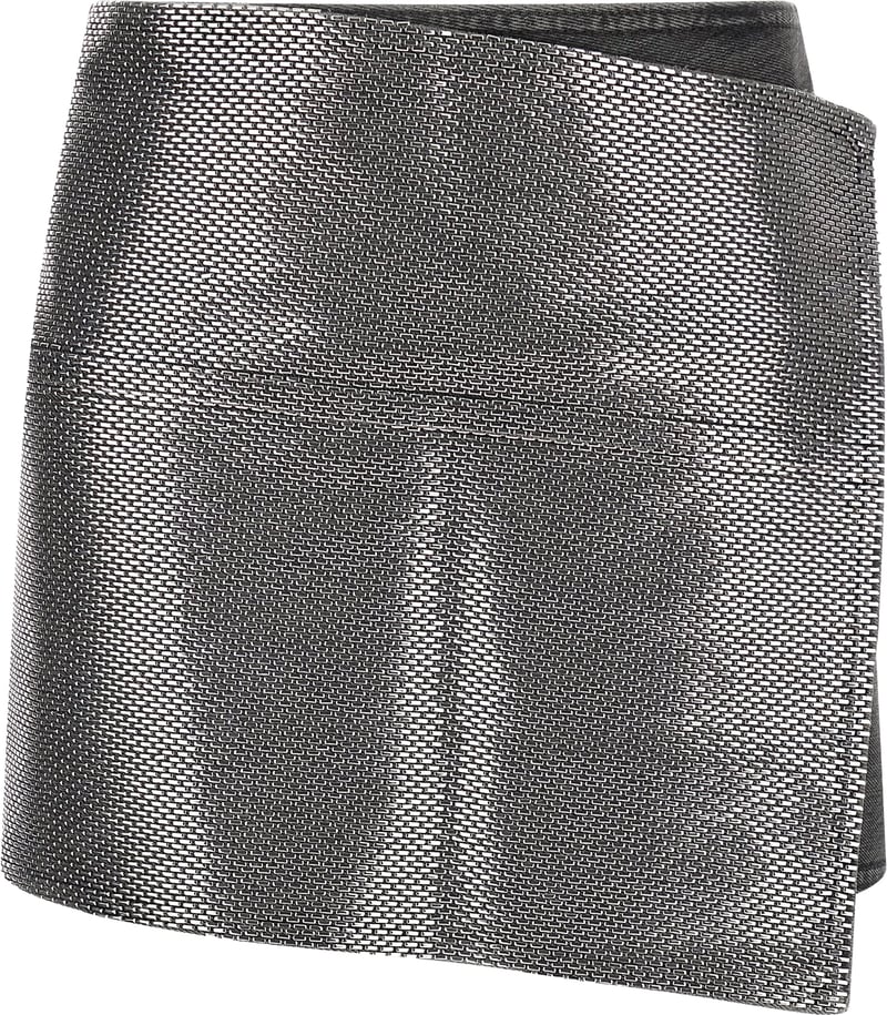 Haikure Gray Cotton Long Skirt