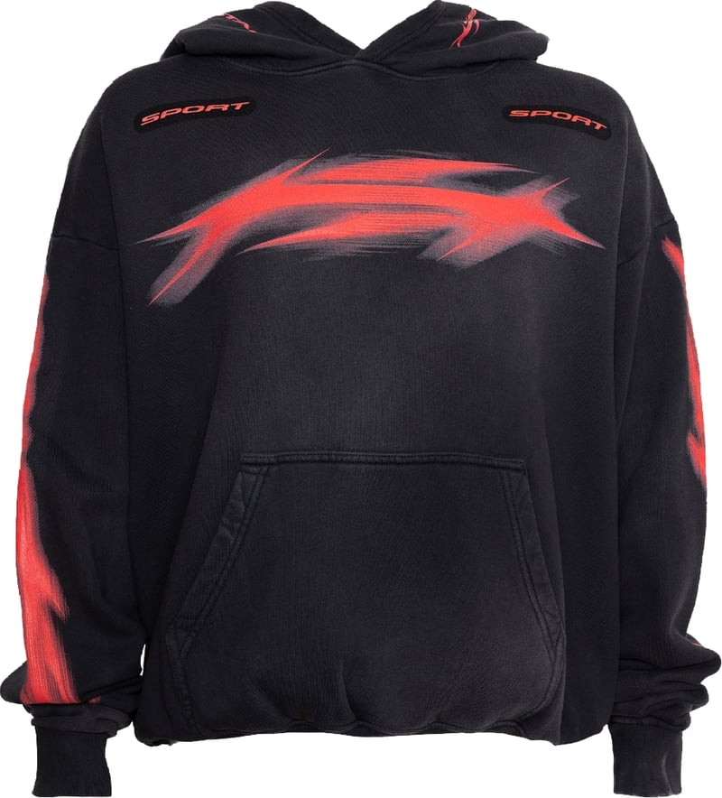 Hellstar Motion Blur Hoodie 'Zwart'
