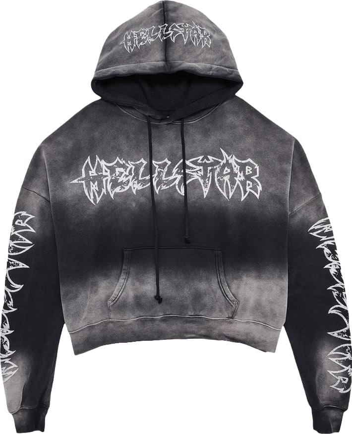 Hellstar Shine Graffiti Hoodie 'Black'