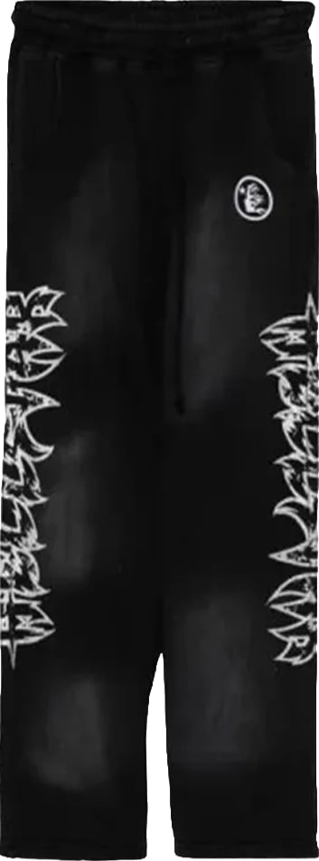 Hellstar Stars Shine Graffiti Sweatpants 'Black'