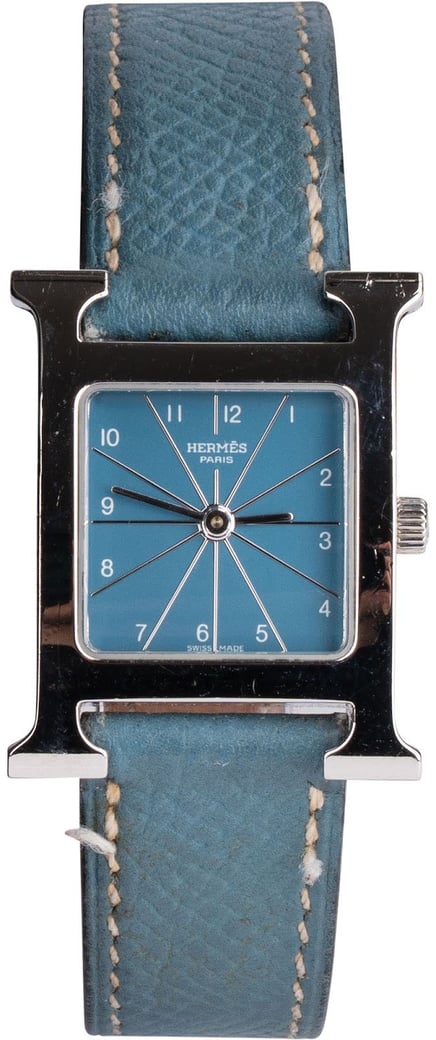 Hermès Silver Tone Heure H HH1.210 Women Watch
