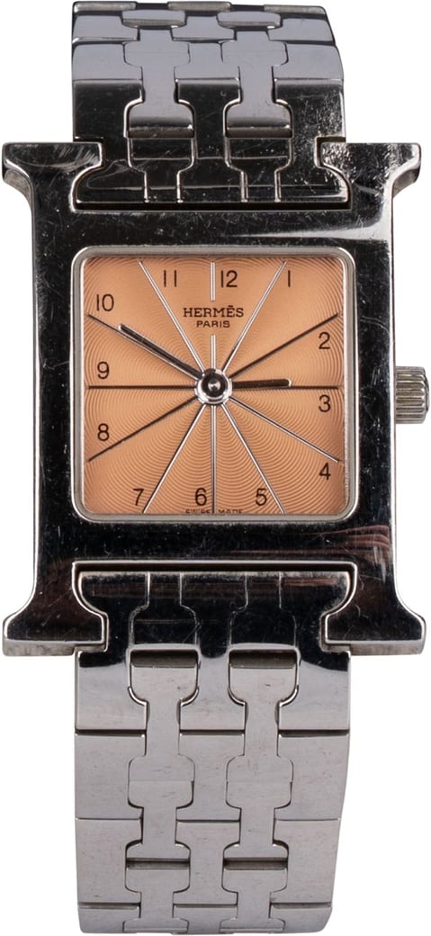 Hermès Silver Tone Heure H HH1.210 Women Watch