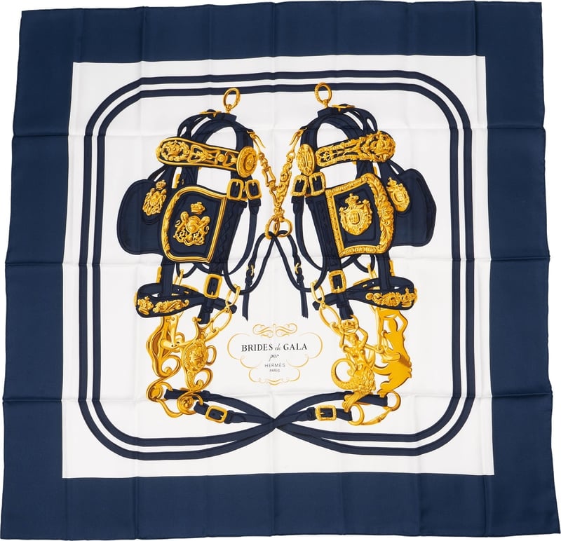 Hermès Brides de Gala Silk 90 Scarf Tuch