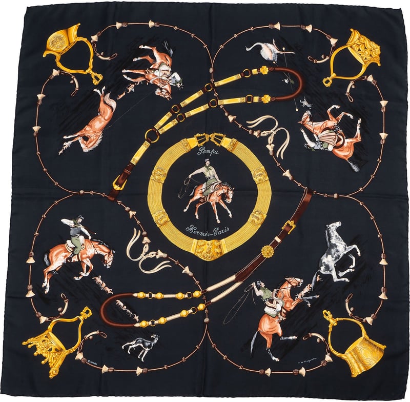 Hermès Pampa Carré Silk 90 Scarf Tuch