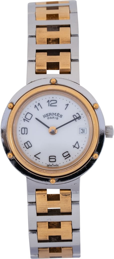 Hermès Two Tone Clipper Woman Watch