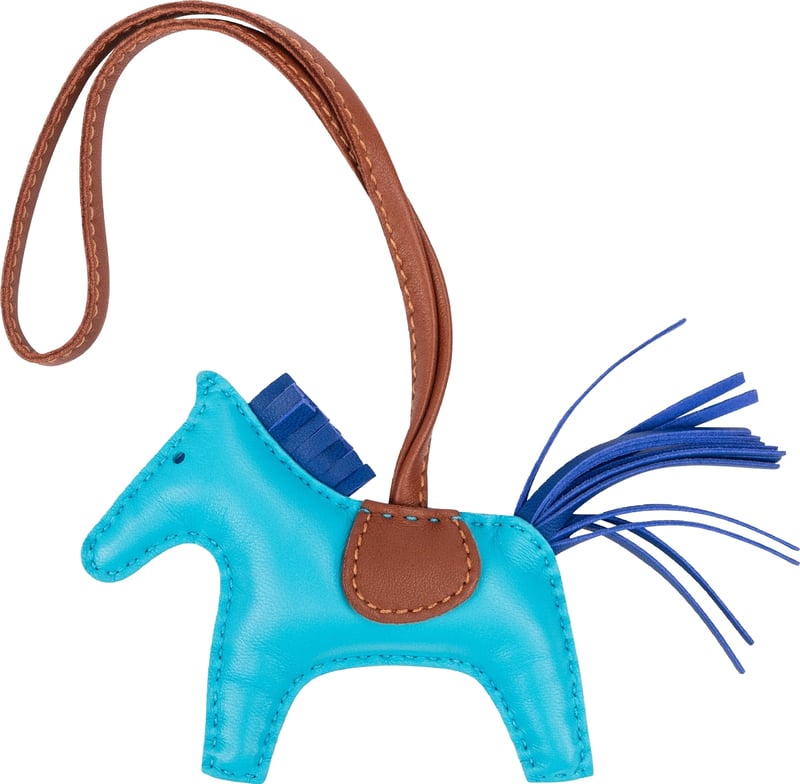 Hermès Tricolor Leather Rodeo PM Pendant