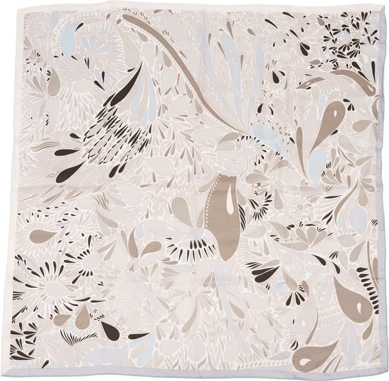 Hermès Les Fleurs du Mexique Silk 70 Scarf Tuch