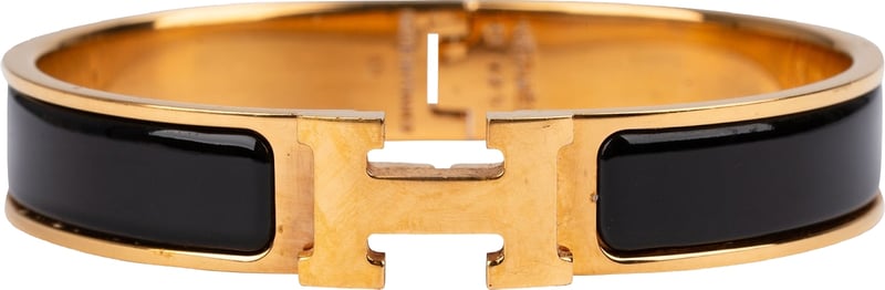 Hermès Gold Tone Clic H Bracelet